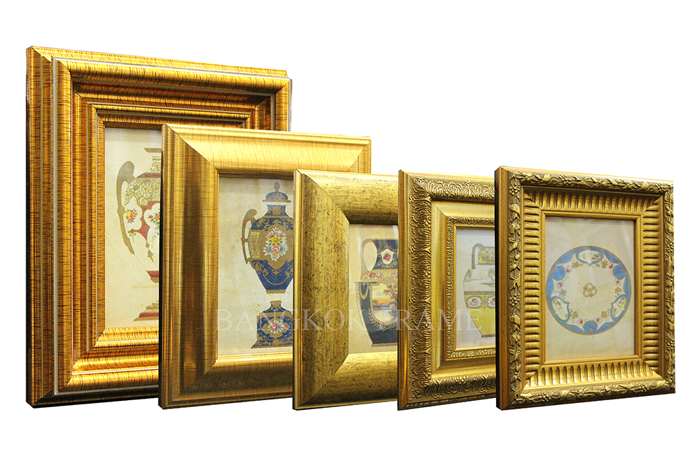 กรอบรูปสีทองภาพพิมพ์